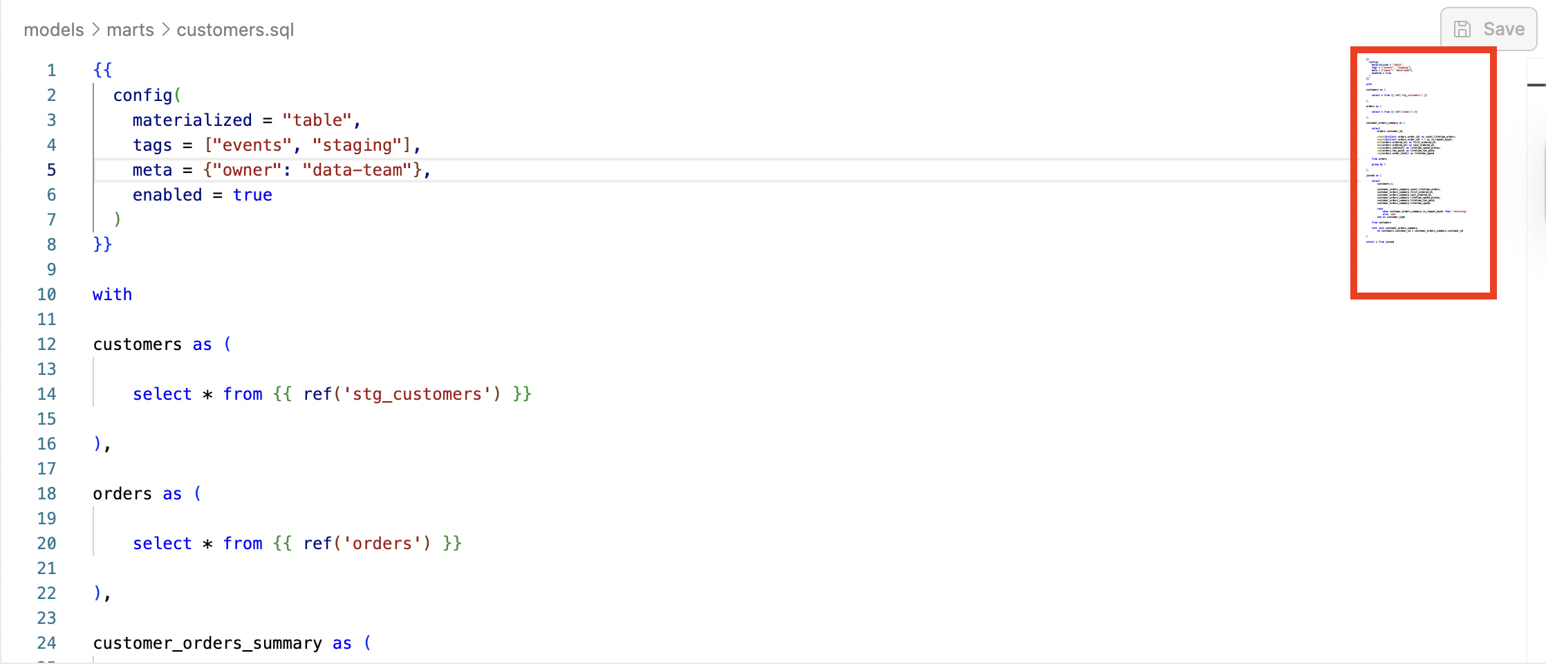 Use the Minimap for quick navigation and code understanding Use the Minimap for quick navigation and code understanding